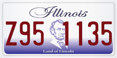 IL license plate Z951135