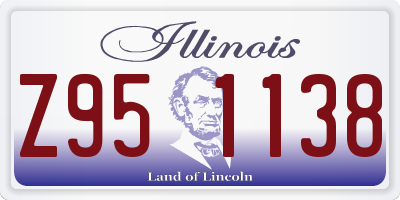 IL license plate Z951138