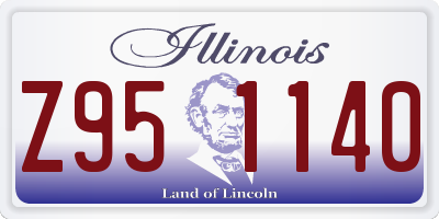 IL license plate Z951140