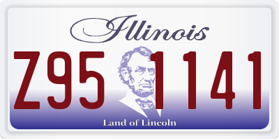 IL license plate Z951141