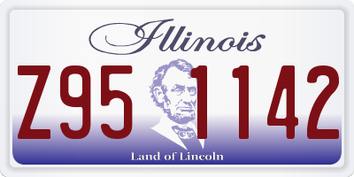 IL license plate Z951142
