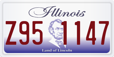 IL license plate Z951147