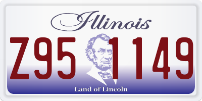 IL license plate Z951149