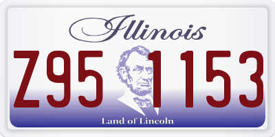 IL license plate Z951153