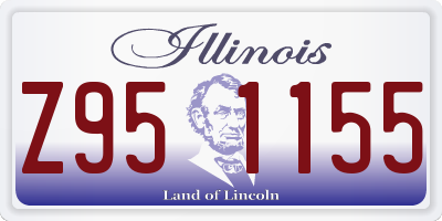 IL license plate Z951155