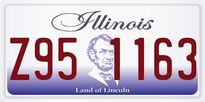 IL license plate Z951163