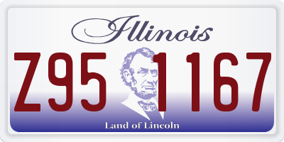 IL license plate Z951167