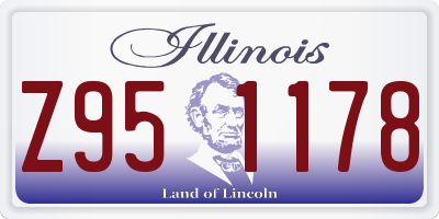 IL license plate Z951178