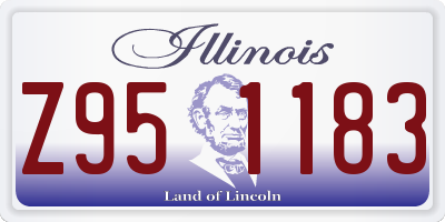 IL license plate Z951183