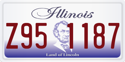 IL license plate Z951187