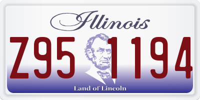 IL license plate Z951194