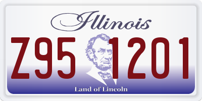 IL license plate Z951201