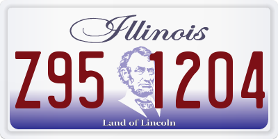 IL license plate Z951204
