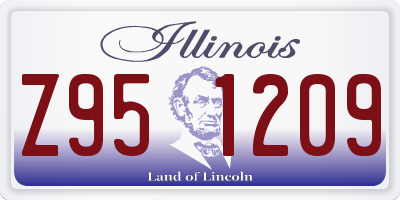 IL license plate Z951209
