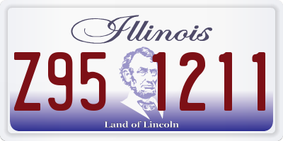 IL license plate Z951211