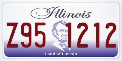 IL license plate Z951212
