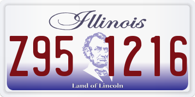 IL license plate Z951216