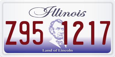 IL license plate Z951217