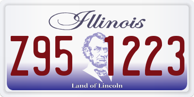 IL license plate Z951223