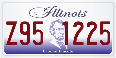 IL license plate Z951225