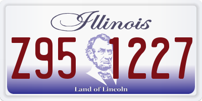 IL license plate Z951227