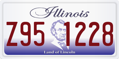 IL license plate Z951228