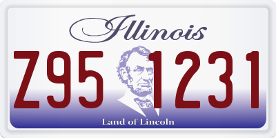 IL license plate Z951231