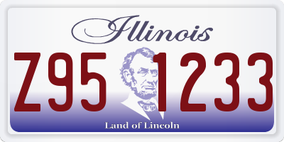 IL license plate Z951233