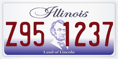 IL license plate Z951237