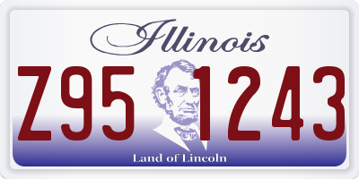 IL license plate Z951243