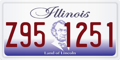 IL license plate Z951251