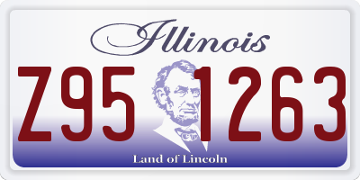 IL license plate Z951263