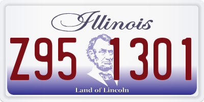 IL license plate Z951301