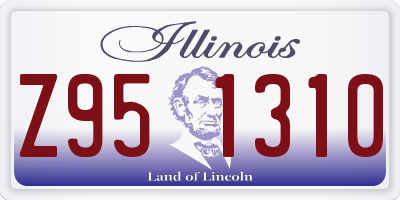 IL license plate Z951310