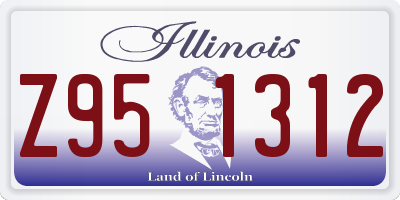 IL license plate Z951312