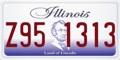 IL license plate Z951313
