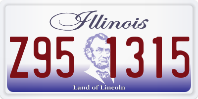 IL license plate Z951315