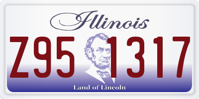IL license plate Z951317