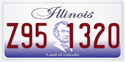 IL license plate Z951320