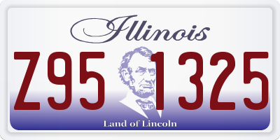 IL license plate Z951325