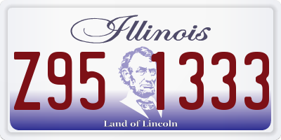 IL license plate Z951333