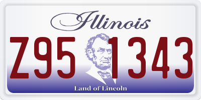 IL license plate Z951343