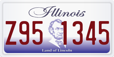 IL license plate Z951345