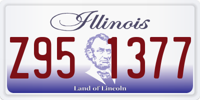 IL license plate Z951377