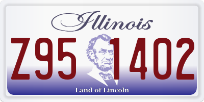 IL license plate Z951402