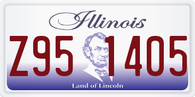 IL license plate Z951405