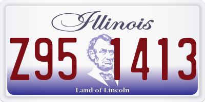 IL license plate Z951413
