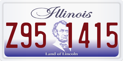 IL license plate Z951415