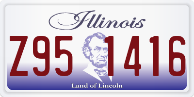 IL license plate Z951416