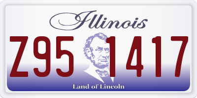 IL license plate Z951417